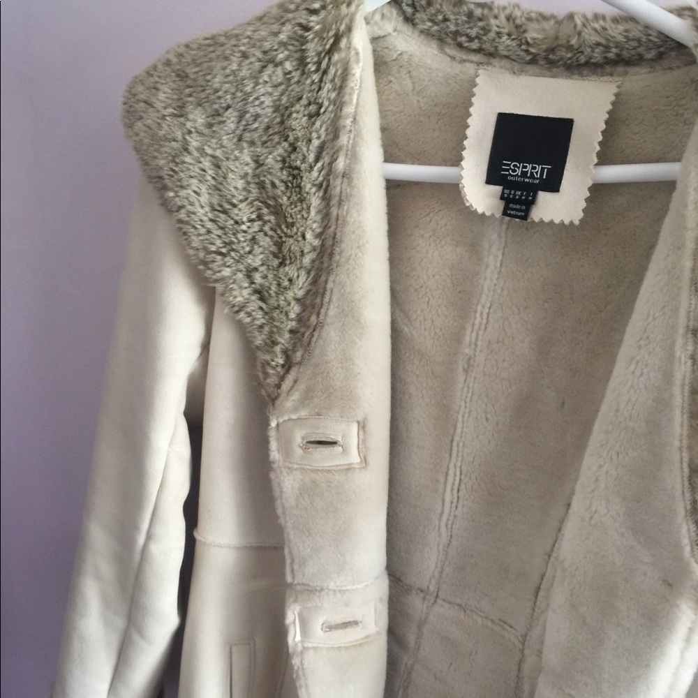 ESPRIT TAN FUR COAT